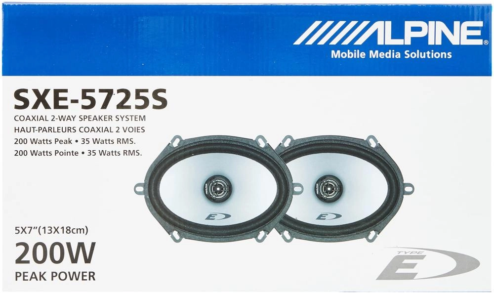 ALPİNE SXE-5725S FORD OVAL HOPARLÖR 5X7CM